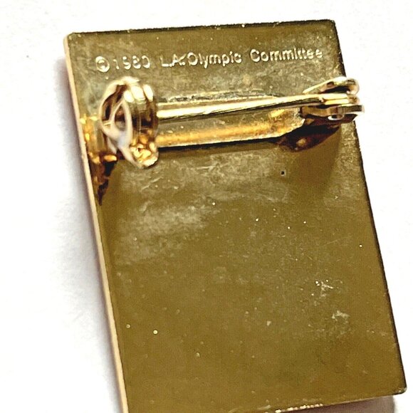 Atari 1980 Los Angeles Olympic Committee  Pin Hat Lapel Summer Games Official - Picture 8 of 10